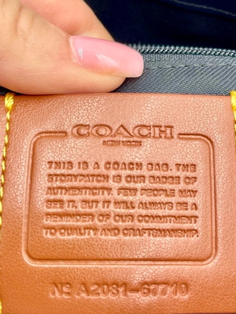 *SOLD* COACH Drew Satchel Navy Snakeskin Detail Top Handle Bag Crossbody - Picture 5 of 11
